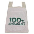 Sacos de compras plásticos biodegradáveis brancos do adubo 80L