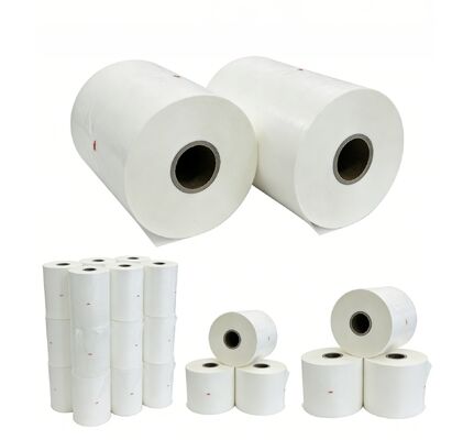 Película de laminação térmica BOPP com largura de 2200 mm e 95-120 graus Celsius para acabamento protetor transparente