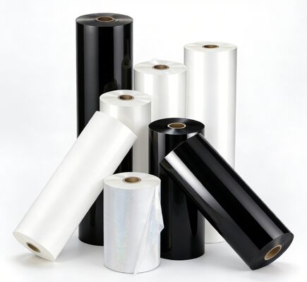 Filme de laminação de textura de couro brilhante com adesivo EVA 100% da Coreia e espessura de 95-105 microns para embalagens premium