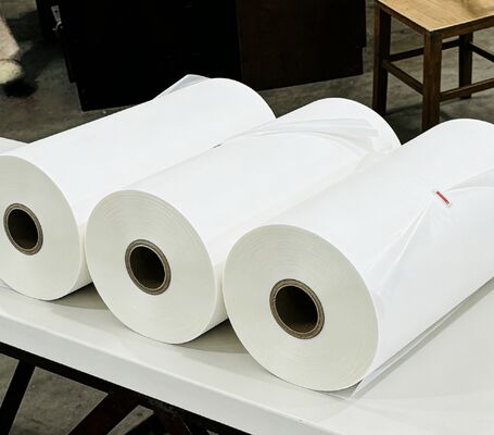 100% EVA da Coréia filme de laminação de brilho com textura de couro e espessura de 95-105 microns para embalagens duráveis