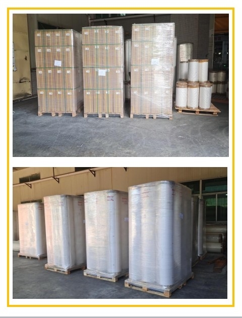 Película de laminação térmica PET suave brilhante para caixas de vinho Exposições comerciais Fotos Materiais de PVC