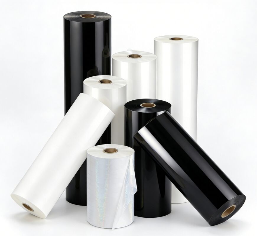 Filme de laminação de textura de couro brilhante com adesivo EVA 100% da Coreia e espessura de 95-105 microns para embalagens premium