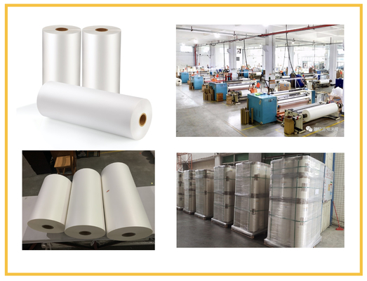 Deslocado imprimindo a superfície de revestimento de BOPP Matte Lamination Film Transparent Extruded