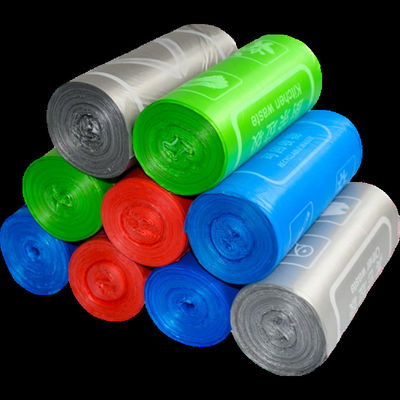 sacos de lixo biodegradáveis do verde de 3L 5L 8L para adubar da casa