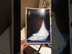 Embalagem cosmética para fotos de casamento com relevo e laminação