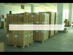 Filme de laminação térmica com acabamento acetinado fosco de alto brilho para laminação digital premium