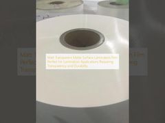Filme de laminação fosco transparente Matt Perfeito para aplicações de laminação que exigem transparência e durabilidade